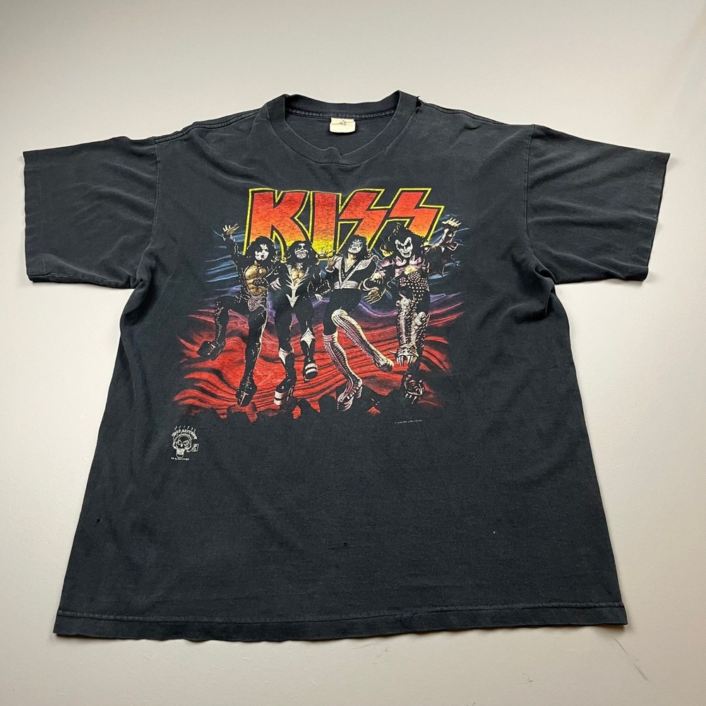 Winterland KISS Destroyer T Shirt Mens XL Black 1996 20 Years Destruction Tour
